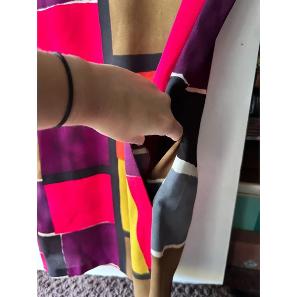 Women's LOFT Dress Size 4 Multi-color - Picture 5 of 6